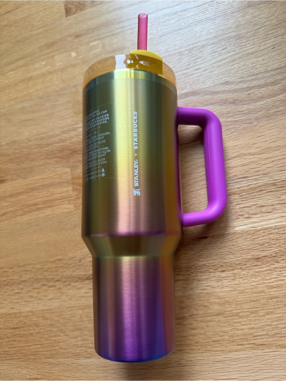 Stanley X Starbucks Summer Sunset Gradient Quencher 40oz Tumbler Flowstate H2.0